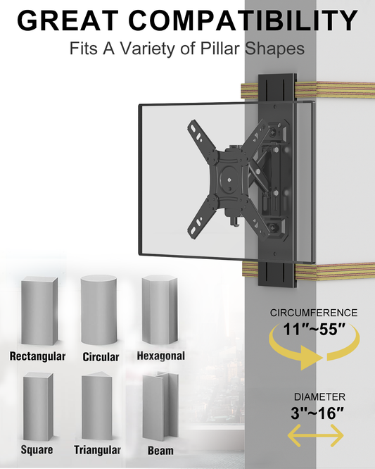 No drilling outdoor TV Mount, for 13-42 inch TVs