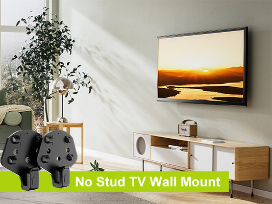 TV Wall Mount No Stud Wall Mount for 26-90 inch TVs, Drywall TV Mount No Drill up to 165 lbs Max VESA 900x600 mm, Easy Install TV Hanger Rental Friendly TV Mount