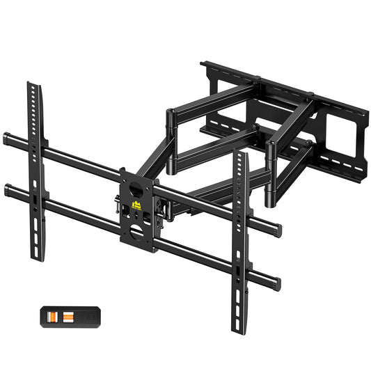 Heavy Duty 60 to 120 inch XXXL Full Motion TV Wall Mount Max VESA1000x600mm Up to 275lbs for Extra Large Big Screens,Universal Articulating TV Mount Bracket Swivel Tilt,16-24”Studs HY9491-B