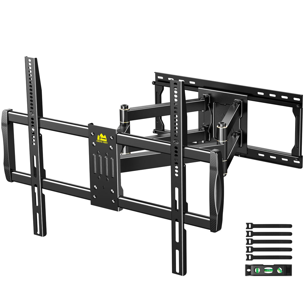 Heavy Duty TV Wall Mount for 42-110" TVs up to 220lbs with 8.2" Sliding Moving for Screen Centering, Full Motion TV Mount Fit 24"-16" Studs with Swivel,Tilt&Level, Max VESA 800x600mm HY9493-B
