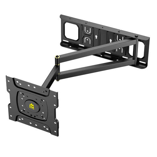 Corner TV Wall Mount with 25.6 inch Long Arm,Fit 13-43”TVs and Monitor, Max VESA 200x200mm, 12"/16” Wood Studs, Holds up to 77lbs