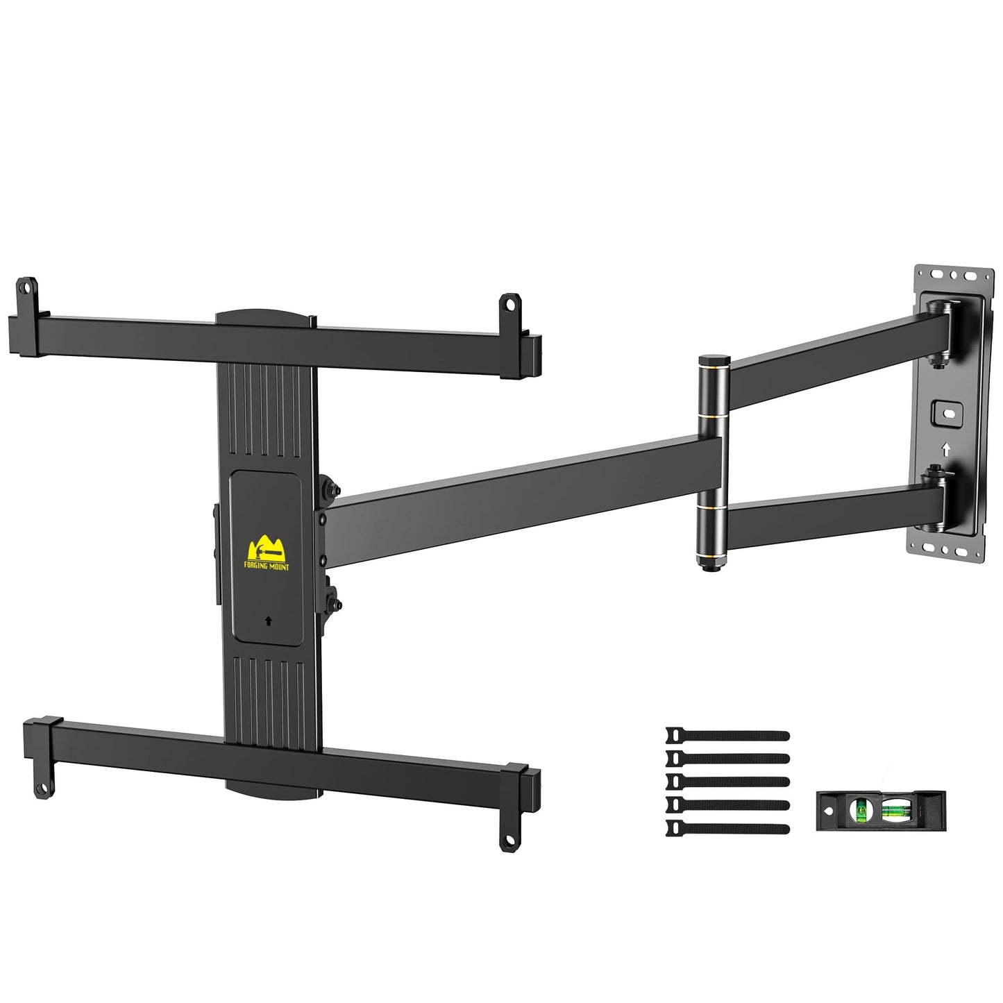 Corner TV Mount Long Arm TV Wall Mount Bracket for 27-70" Screen,VESA 400x400mm, Holds 100 lbs HY9488-B