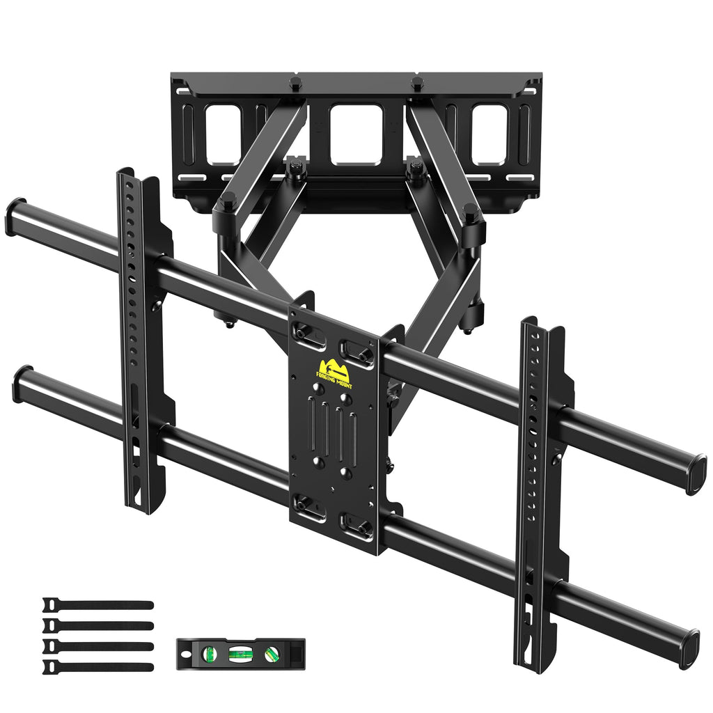 Full Motion TV Wall Mount for 42–95 Inch Screens, VESA 800x400mm Holds 132 lbs, 12″/16″ Wood Studs HY9459-B