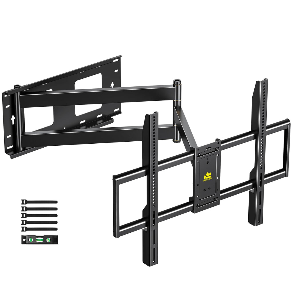 Long Arm Full Motion TV Wall Mount for Most 42-100" TVs Holds 176 lbs, 41.75" Long Extension Corner TV Mount Heavy Duty Swivel/Tilt, Max VESA 800x600mm, Filts16”,18”,24” Studs