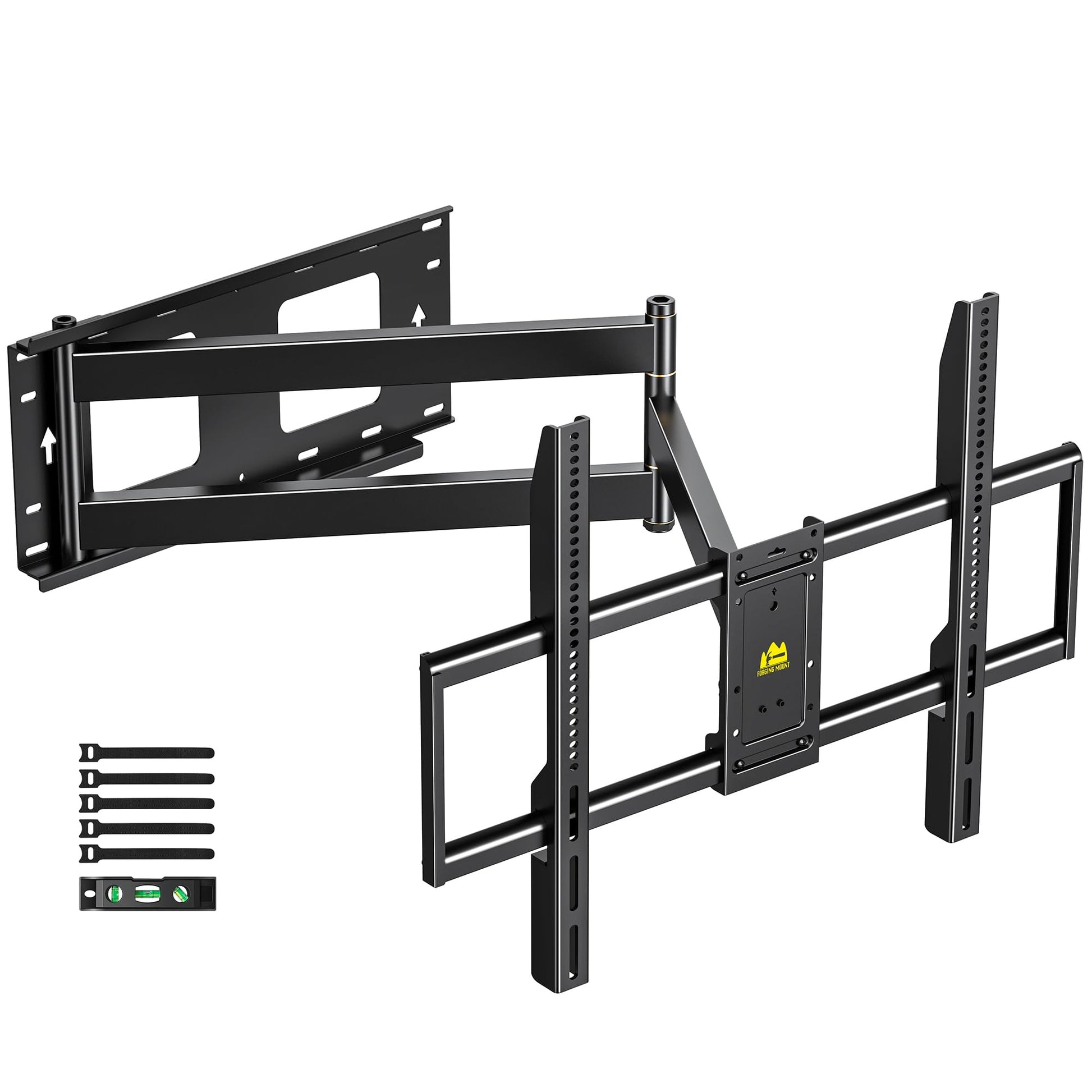 Long Arm Full Motion TV Wall Mount for Most 42-100" TVs Holds 176 lbs, 41.75" Long Extension Corner TV Mount Heavy Duty Swivel/Tilt, Max VESA 800x600mm, Filts16”,18”,24” Studs