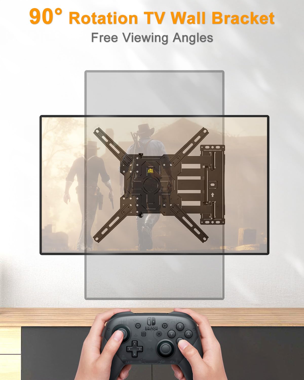 FORGING MOUNT Long Arm TV Wall Mount for 26-65" TVs, 40.75" Long Extension Arm,VESA 400x400mm Holds 88 lbs