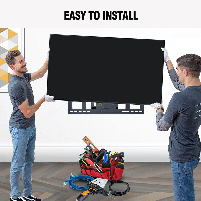 TV Wall Mount Bracket for Big TVs 42-90" TV,Dual Articulating Arm, Hold up to 176lbs Max VESA 800x400mm,Fits 24" 16" Studs Added 8 ft HDMI
