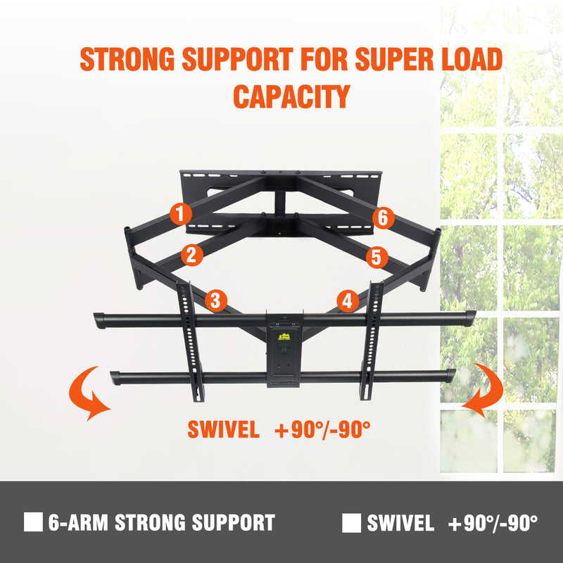 Full Motion TV Mount | Long Arm TV Mount | Corner TV Wall Mount ...