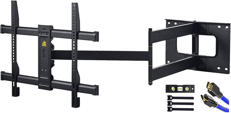 FORGING MOUNT Long Arm TV Mount Full Motion Wall Mount TV Bracket with 43 inch Extension Articulating Arm TV Wall Mount-HY9391