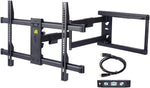 Long Extension TV Mount Corner Wall Mount TV Bracket Full Motion with 30 inch Long Arm its 37 to 75" Flat/Curve TVs-HY9389-B