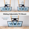 Sliding TV Mount for TV Centering Full Motion TV Wall Mount with 25" Dual Articulating Arm for 37-82" TVs,Fits 16-24" Studs,Loads 132Lbs Max VESA 600x400mm,by FORGING MOUNT-HY9396-B