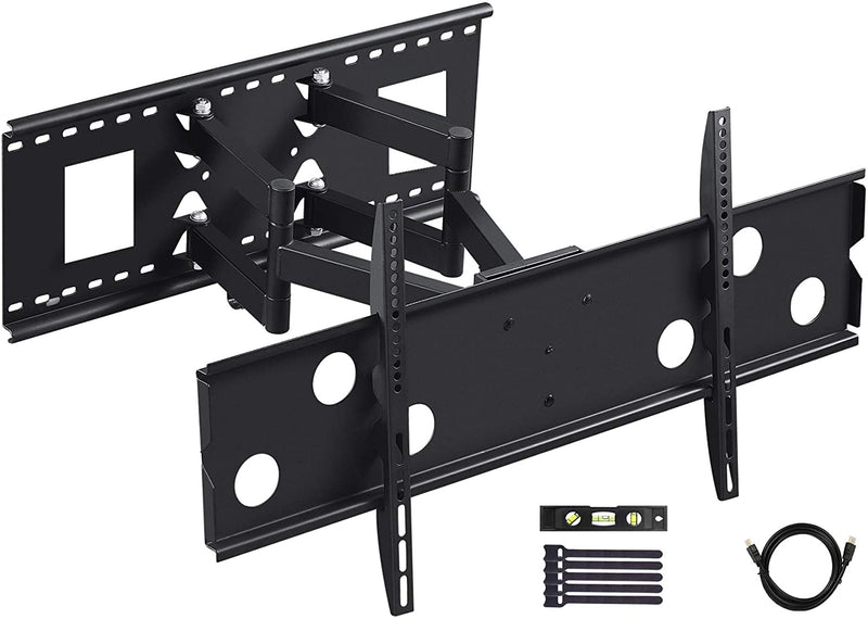 TV Wall Mount Bracket for Big TVs 42-90" TV,Dual Articulating Arm, Hold up to 176lbs Max VESA 800x400mm,Fits 24" 16" Studs Added 8 ft HDMI