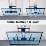 TV Wall Mount with Sliding Design for 37-100 Inch TVs, Easy for TV Centering on Wall,Full Motion TV Mount Bracket,Swivel Extends to 25" -Fit 16"~ 24" Studs, Max VESA 800x600mm-HY9411-B