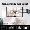 Full Motion TV Mount with 43" Extension Articulating Arm, Fits 26-60" Flat/Curve TVs/Monitors,Holds 99 lbs,Max VESA 400x400mm HY9418-B