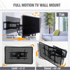 Full Motion TV Mount for 37-86inch TVs, Heavy Duty TV Wall Mount with Dual 30?Long Arm, Wall Mount TV Bracket Holds up to 165lbs,VESA 600x400mm Fits 24" 18" 16" Wood Studs by FORGING MOUNT-HY9404