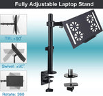 Quad Monitor Stand Mount,Full Adjustable Computer Monitor Arm Desk Mount Fits Four Screens up to 27 Inches, VESA 75 100, Each Arm Holds up to 22lbs, with C-Clamp and Grommet Base