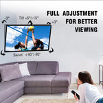 TV Wall Mount Single Stud Articulating Arm Full Motion TV Bracket for Most 26-55" TVs with Tilt, Swivel & Extends 18.5" Holds 88lbs VESA 400x400mm
