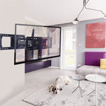 TV Wall Mount with Sliding Design for 32-80 Inch TVs, Easy for TV Centering on Wall,Full Motion TV Mount Bracket Swivel Extends to 25"-Fit 16"~ 24" Studs, Max VESA 600x400mm