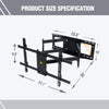 Full Motion TV Mount for 37-86inch TVs, Heavy Duty TV Wall Mount with Dual 30?Long Arm, Wall Mount TV Bracket Holds up to 165lbs,VESA 600x400mm Fits 24" 18" 16" Wood Studs by FORGING MOUNT-HY9404