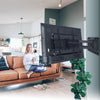 Sliding TV Wall Mount for TV Centering Dual Articulating Full Motion TV Mount - Fits 37-100 Inch Flat Curved TVs Fits 16-24" Studs,Holds 165 lbs,Max VESA 800x600mm-HY9408-B