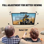 FORGING MOUNT-Extra Long Reach 109cm TV Wall Bracket Mount Swivel Tilt Full Motion Articulating Arm TV Bracket for 32-80 Inch Flat/Curve TVs,50kg weight rating,VESA 600x400mm(Max)-FM9388-B