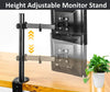 Single Monitor Arm Stand Desk Mount Fully Adjustable Stand fits 13 to 32 inch Screens,Adjustable Height,Tilt, Swivel, Rotation,22 lbs Weight Capacity VESA 75,100