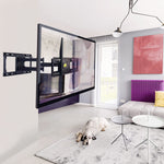 TV Wall Mount with Sliding Design for 37-100 Inch TVs, Easy for TV Centering on Wall,Full Motion TV Mount Bracket,Swivel Extends to 25" -Fit 16"~ 24" Studs, Max VESA 800x600mm-HY9411-B