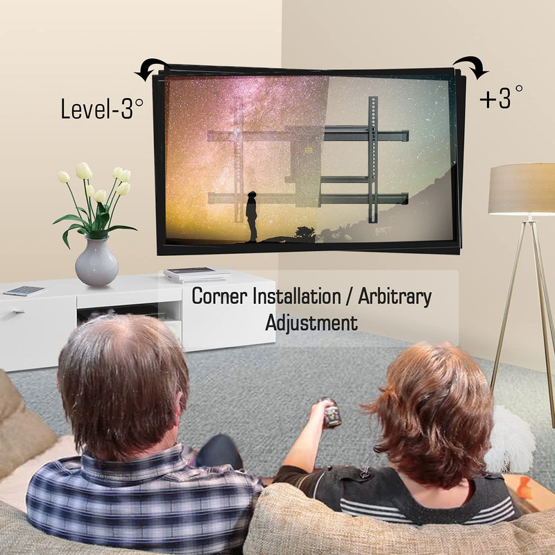 Long Extension TV Mount Corner Wall Mount TV Bracket Full Motion with 30 inch Long Arm its 37 to 75" Flat/Curve TVs-HY9389-B