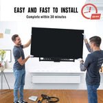 Sliding TV Wall Mount for TV Centering Dual Articulating Full Motion TV Mount - Fits 37-100 Inch Flat Curved TVs Fits 16-24" Studs,Holds 165 lbs,Max VESA 800x600mm-HY9408-B