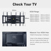 Sliding TV Mount for TV Centering Full Motion TV Wall Mount with 25" Dual Articulating Arm for 37-82" TVs,Fits 16-24" Studs,Loads 132Lbs Max VESA 600x400mm,by FORGING MOUNT-HY9396-B