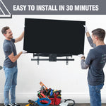 Full Motion TV Mount for 37-86inch TVs, Heavy Duty TV Wall Mount with Dual 30?Long Arm, Wall Mount TV Bracket Holds up to 165lbs,VESA 600x400mm Fits 24" 18" 16" Wood Studs by FORGING MOUNT-HY9404
