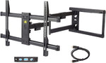 Long Extension TV Mount Corner Wall Mount TV Bracket Full Motion with 30 inch Long Arm its 37 to 75" Flat/Curve TVs-HY9389-B