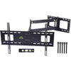 FORGING MOUNT-Extra Long Reach 109cm TV Wall Bracket Mount Swivel Tilt Full Motion Articulating Arm TV Bracket for 32-80 Inch Flat/Curve TVs,50kg weight rating,VESA 600x400mm(Max)-FM9388-B