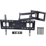FORGING MOUNT-Extra Long Reach 109cm TV Wall Bracket Mount Swivel Tilt Full Motion Articulating Arm TV Bracket for 32-80 Inch Flat/Curve TVs,50kg weight rating,VESA 600x400mm(Max)-FM9388-B