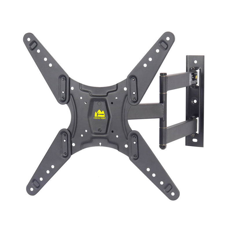 TV Wall Mount Single Stud Articulating Arm Full Motion TV Bracket for Most 26-55" TVs with Tilt, Swivel & Extends 18.5" Holds 88lbs VESA 400x400mm