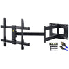 TV Mount Full Motion with 43 inch Long Arm, Fits 42 to 80 Inch Flat/Curve TVs, Holds 110lbs, VESA600x400mm,HY9391-B