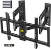 Corner TV Wall Mount Full Motion TV Corner Mount Bracket Fits 32"-65" TVs- Holds 110 lbs Max VESA 600x400 W/Tilt, Swivel and Level-HY9395-B