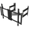 Corner TV Wall Mount Full Motion TV Corner Mount Bracket Fits 32"-65" TVs- Holds 110 lbs Max VESA 600x400 W/Tilt, Swivel and Level-HY9395-B