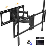 Sliding TV Wall Mount for TV Centering Dual Articulating Full Motion TV Mount - Fits 37-100 Inch Flat Curved TVs Fits 16-24" Studs,Holds 165 lbs,Max VESA 800x600mm-HY9408-B