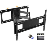 TV Wall Mount with Sliding Design for 32-80 Inch TVs, Easy for TV Centering on Wall,Full Motion TV Mount Bracket Swivel Extends to 25"-Fit 16"~ 24" Studs, Max VESA 600x400mm