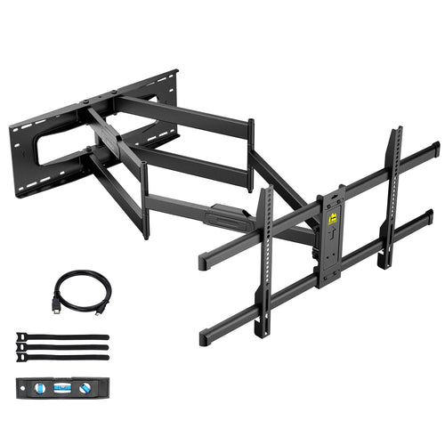 Forging Mount - Support mural extra long, pivotant et inclinable pour TV  plat/incurvé de 32 à 80 - Capacité nominale de 50 kg, VESA 600 x 400 mm  (max) - 109 cm : : High-Tech